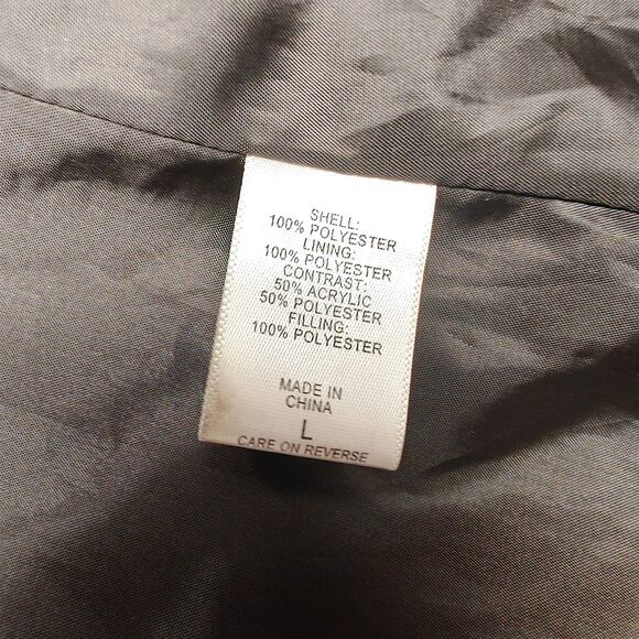 New York & Company Floral Camo Adjustable Waist Puffer Jacket Size L Outdoor - Picture 11 of 13